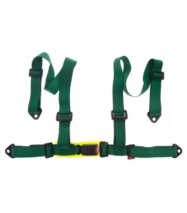 Racing seat belts 4p 2" Green - E4