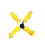 Racing seat belts 4p 2" Yellow - Quick