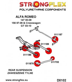 011189B: Rear suspension rear arm bush