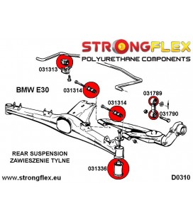 031313A: Rear anti roll barbush SPORT