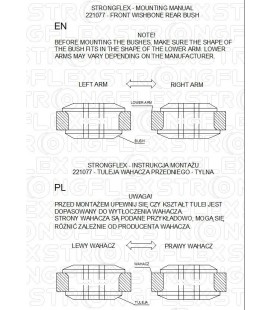 221077B: Front wishbone rear bush