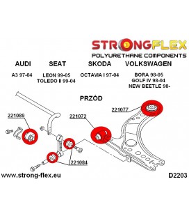 221084A: Anti roll bar link bush SPORT