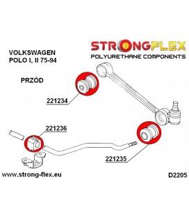 221234A: Front wishbone inner bush SPORT