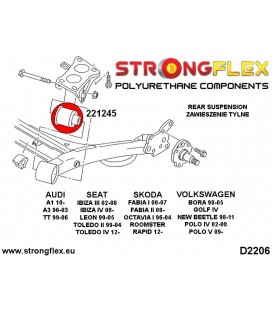 221245A: Rear subframe bush 72mm SPORT