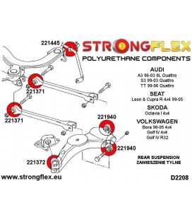 221371B: Rear wishbone inner bush