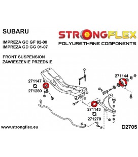 271279A: Front wishbone front bush SPORT