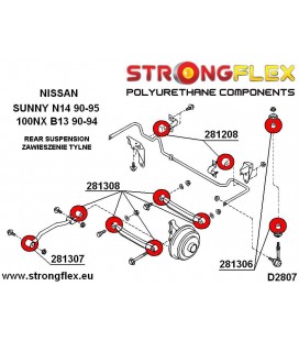 281208B: Rear anti roll bar bush