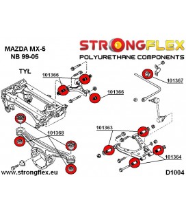 101363A: Rear lower inner suspension bush SPORT