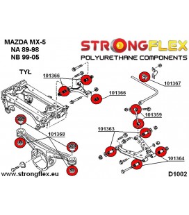 101366B: Rear upper inner & outer suspension bush