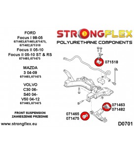 071465A: Front wishbone front bush - bolt 12mm SPORT