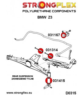 036110A: Full suspension bush kit SPORT