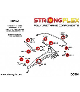 086130A: Full suspension bush kit polyurethane SPORT