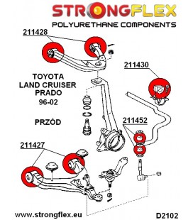 216123A: Front suspension bush kit SPORT