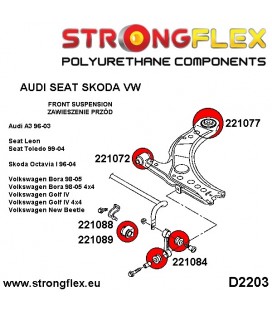 226018B: Front suspension bush kit