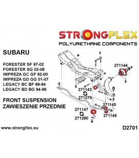 276077A: Suspension bush kit SPORT