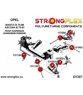 131601A: Front lower wishbone front bush SPORT