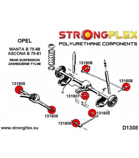 131608A: Rear panhard rod mount SPORT