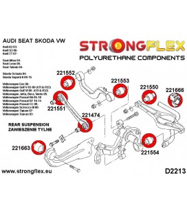 221550A: Rear suspension - lower inner arm bush SPORT