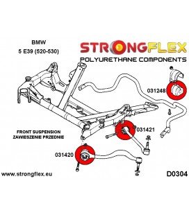 031420A: Front lower tie bar to chassis bush 58mm SPORT