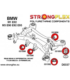 031598A: Rear diff front mounting bush SPORT