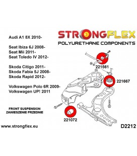 226160B: Front suspension bush kit