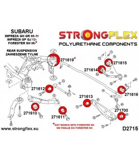 271612A: Rear toe adjuster inner bush SPORT