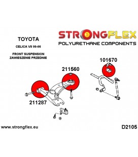 101670A: Front anti roll bar bush SPORT