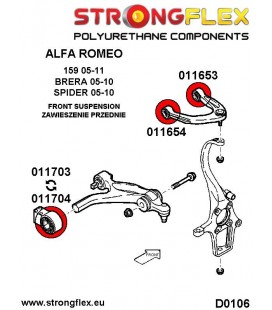 011704B: Front lower arm rear bush 54mm