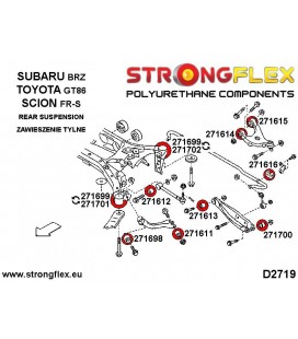 276193B: Rear suspension bush kit