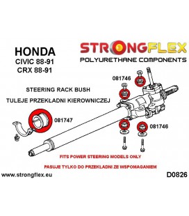 086200A: Steering rack mount bush kit SPORT