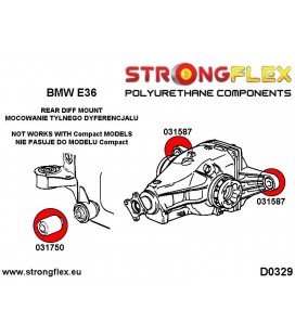 031750A: Rear differential front mount bush SPORT