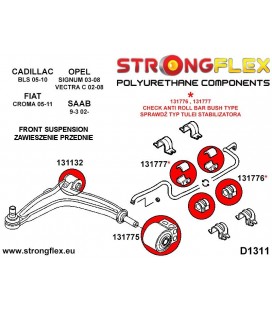 131775B: Front wishbone rear bush