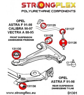 136218A: Full suspension bush kit SPORT