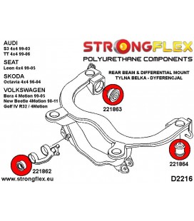 221863A: Rear diff mount - rear bush SPORT