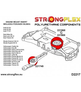 221869A: Lower engine mount insert SPORT