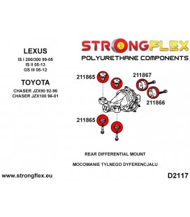 211865B: Rear diff mount - front bush