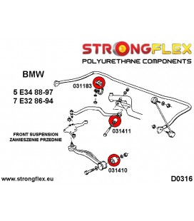 036173A: Full suspension bush kit SPORT