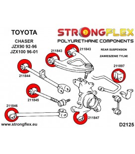 211844A: Rear track control arm Inner bush SPORT