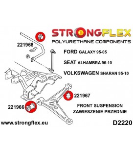 226210A: Front suspension bush kit SPORT