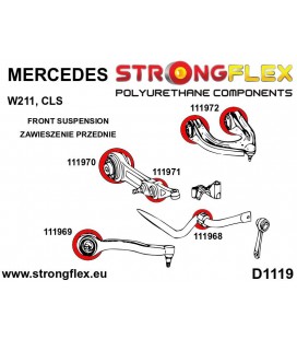 116246A: Front suspension bush kit SPORT