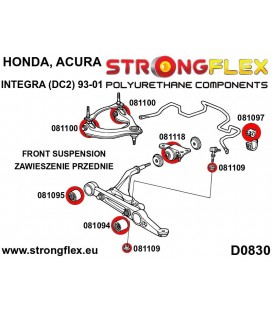 086196A: Front suspension bush kit SPORT