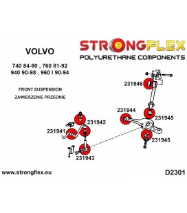 236201A: Front suspension bush kit SPORT