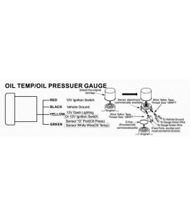 ADDCO Gauge 52mm - Oil Temp