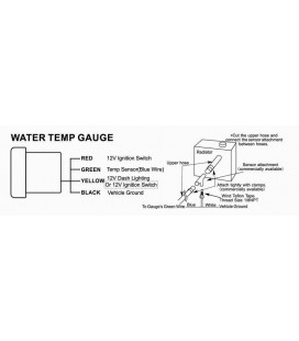 ADDCO Gauge 52mm - Water Temperature