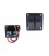Alu panel switch, ONOFFx2 Blue