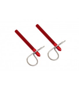 Bonnet shackle Hair Pin Red