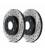 Brake disc drilled and slotted FRONT LEFT - 127.42005L