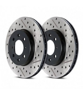 Brake disc drilled and slotted REAR RIGHT - 127.34054R