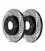 Brake disc drilled REAR LEFT - 128.62041L