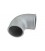 Cast aluminium elbow 90deg 70mm